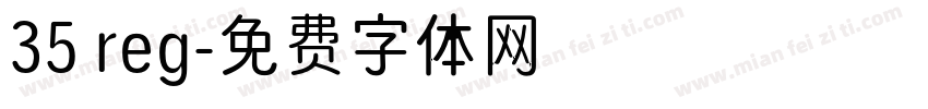 35 reg字体转换